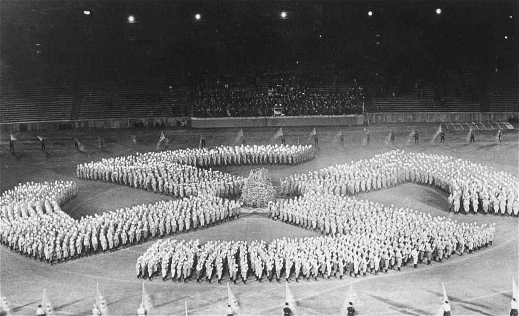 Hitler Youth forming swastika